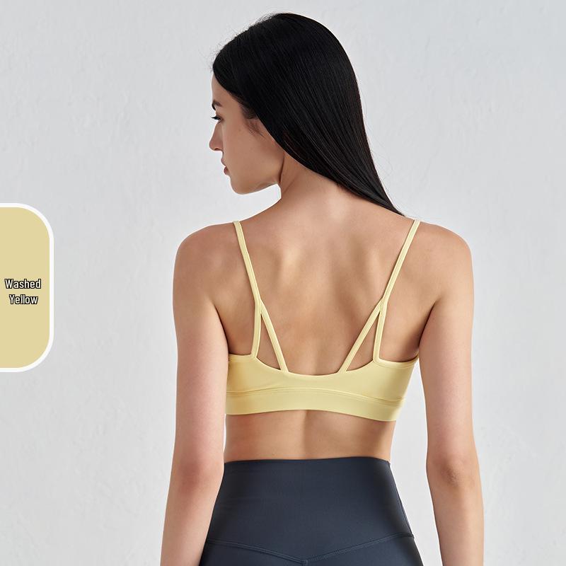 Kätzchenohren-Sport-BH mit Riemchenrücken - Damen-Fitness-Tanktop
