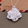 Charms   Copper Pretty Flowers Pendant Necklace For Women Fashion Luxury Jewelry Party Wedding Christmas Gifts