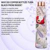 Unlock Ayurvedic Secrets Copper Water Bottle - Multi Colored Design, Leak Proof (900 ml)
