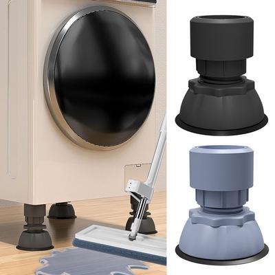 4pcs/set Raise Height Washing Machine Shockproof Pad Non-slip Reduce Noises Shock Mute Pads Adjustable Height Anti Vibration Mat