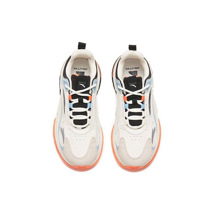 Anta Millennium 5.0 Leather Shock Absorbing Non-Slip Wear-Resistant Lightweight Low-Top Sports Casual Shoes Women Sneakers 122248890-6