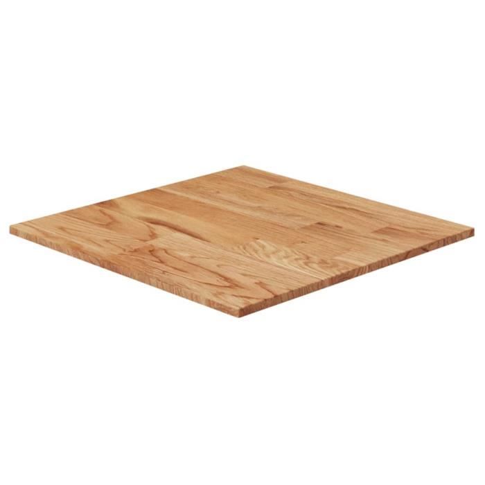 343000 vidaXL Square Table Top Light Brown40x40x1.5cm Treated Oak Wood