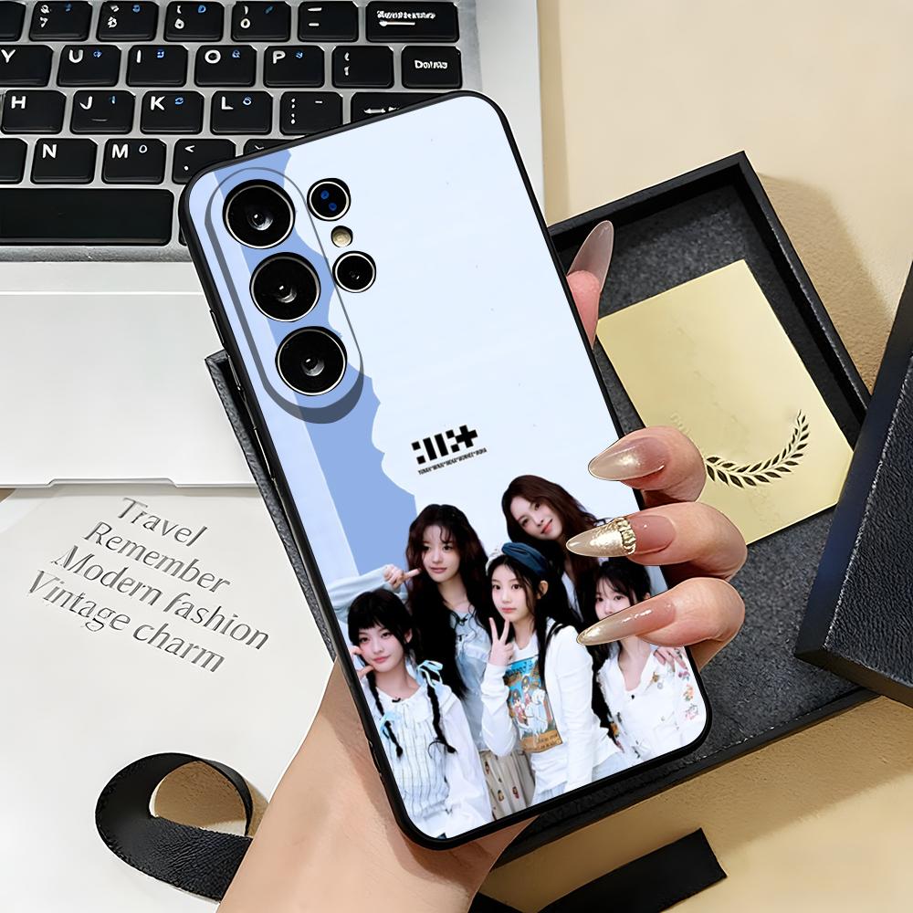 KPOP I-ILLIT Phone Case For Samsung S26 S25 S24 FE S23 S22 S21 Plus S20 Ultra Note20Ultra Black Soft Shell