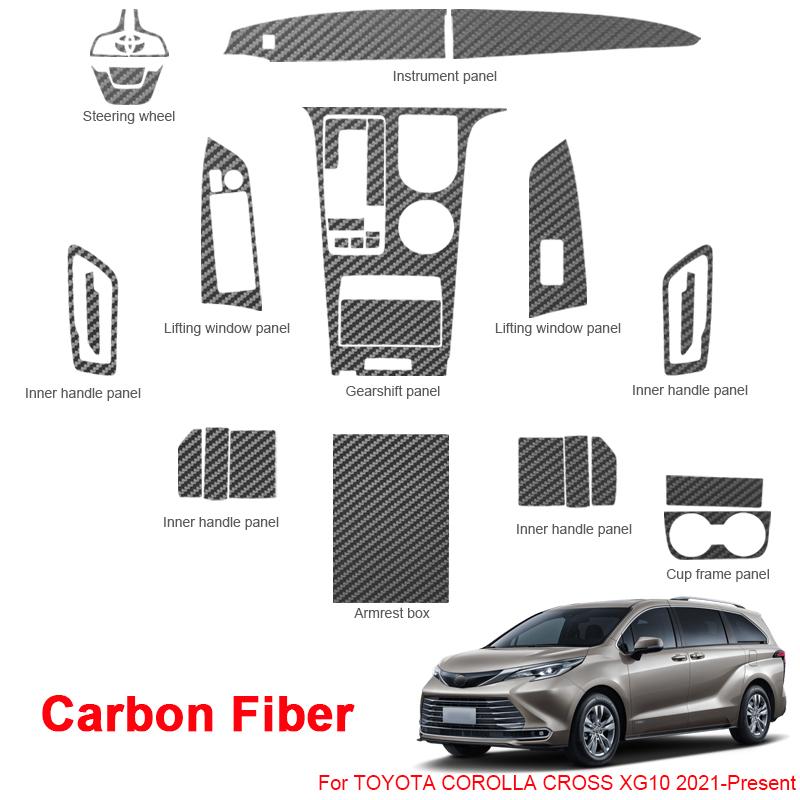 

Наклейка на салон автомобиля для Toyota Sienna XL40 2021-2025, подъемная оконная панель, наклейка на коробку передач, защитная пленка для приборной панели, аксессуар