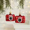 2Pcs Donut Xmas Tree Hanging Exquisite Christmas Santa Claus Pendant  New Year