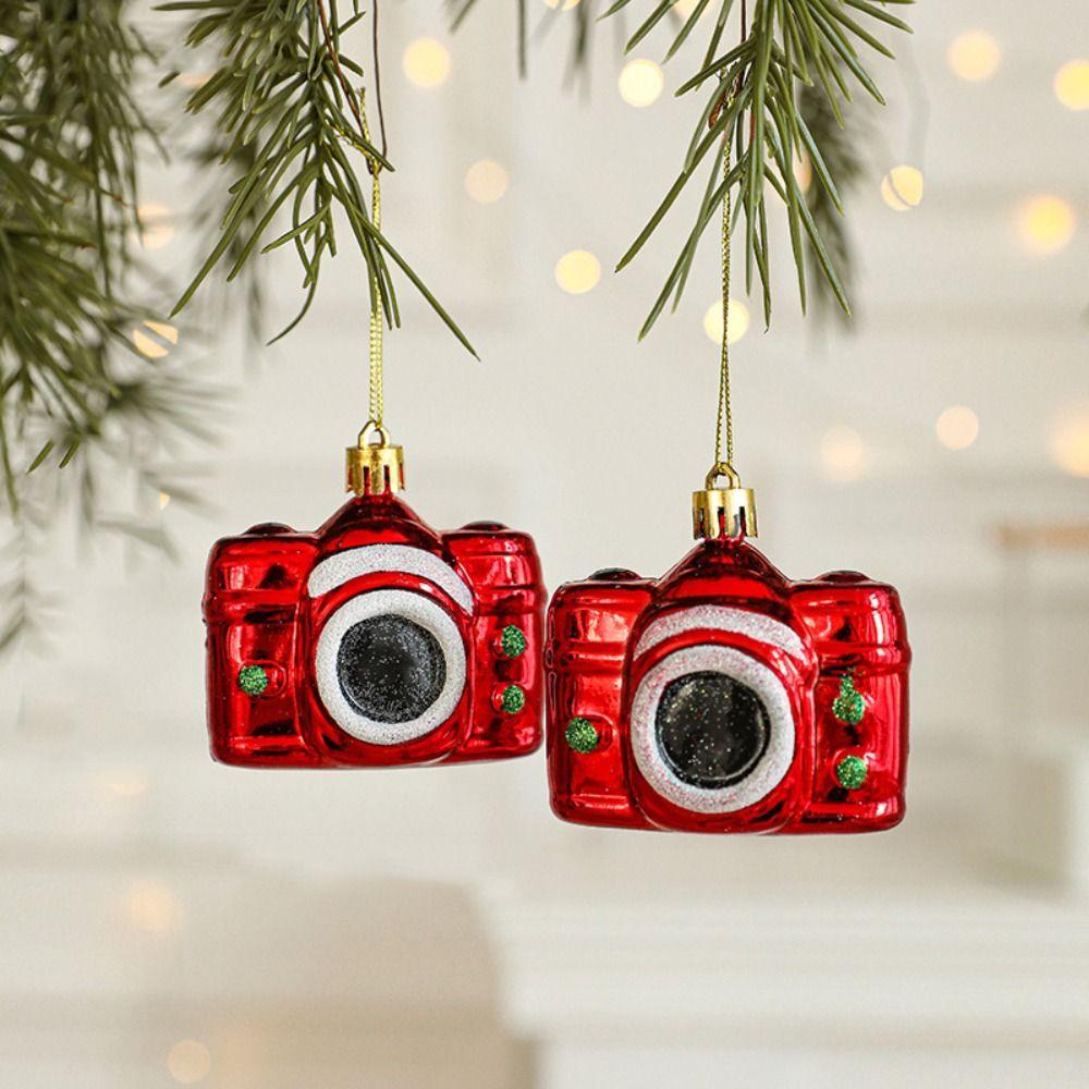 2Pcs Donut Xmas Tree Hanging Exquisite Christmas Santa Claus Pendant  New Year