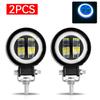3inch Beam Headlight LED Work Light Bar Spot Driving LED Work Lamp Fog Pods Halo Offroad 4WD Car Boat Truck SUV Pickup ATV