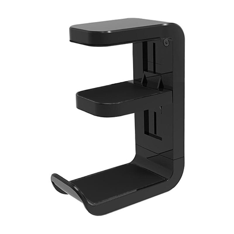 Space Saving Headphone Stand with NonSlip Pad Rotating Arm for Desks, 360°Rotating Hook for Tidy Desk Setups Hanger