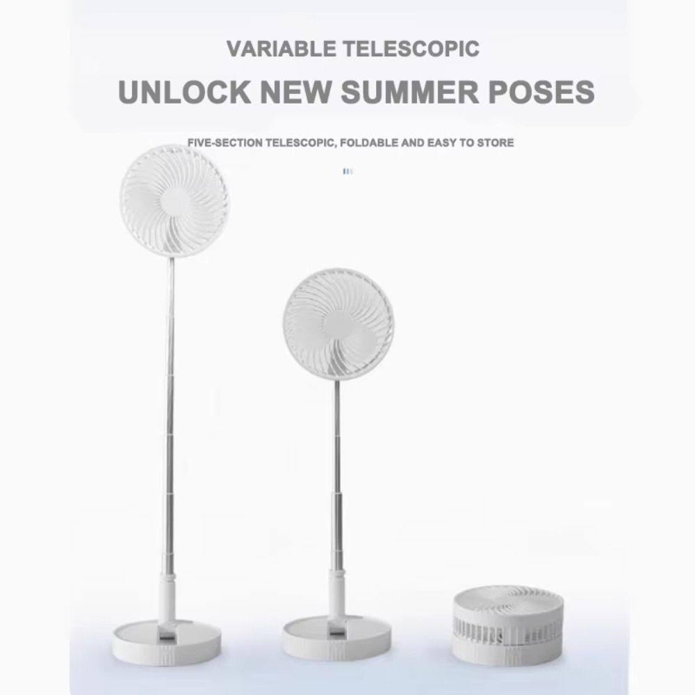 24H Long Battery Life Telescopic Electric Fan Air Conditioner Cooling Fan  For Office Bedroom