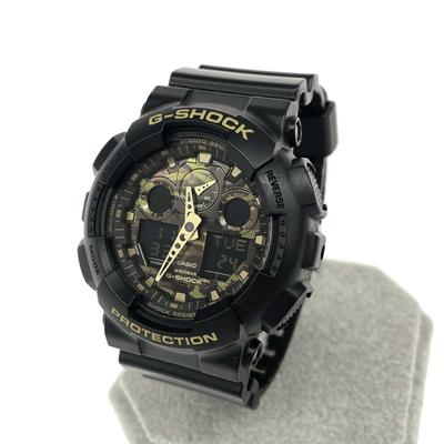 Uhr Camouflage Schwarz G-SHOCK Analog-Digital GA-100CF Herren