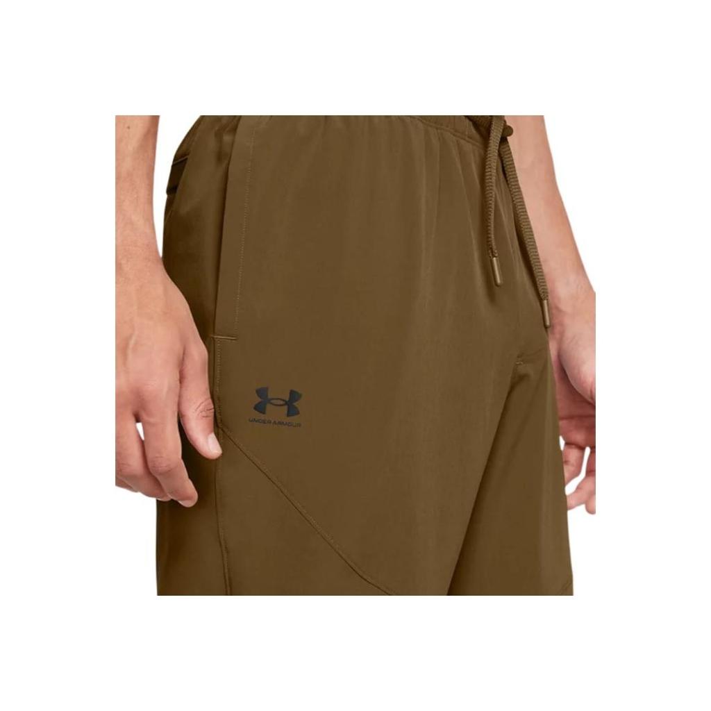 Under Armour Woven Series Vibe Solid Fashion Comfortable Soft Casual Pants Men Pants Coyote 1386557-498