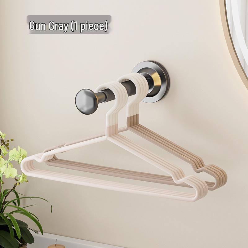 No-Drill Wall-Mounted Suction Cup Clothes Drying and Storage Rack