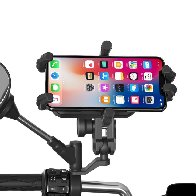 Motorcycle Phone Bracket Handlebar Tablet Stand Holder Cradle for Gym Tread-Mill