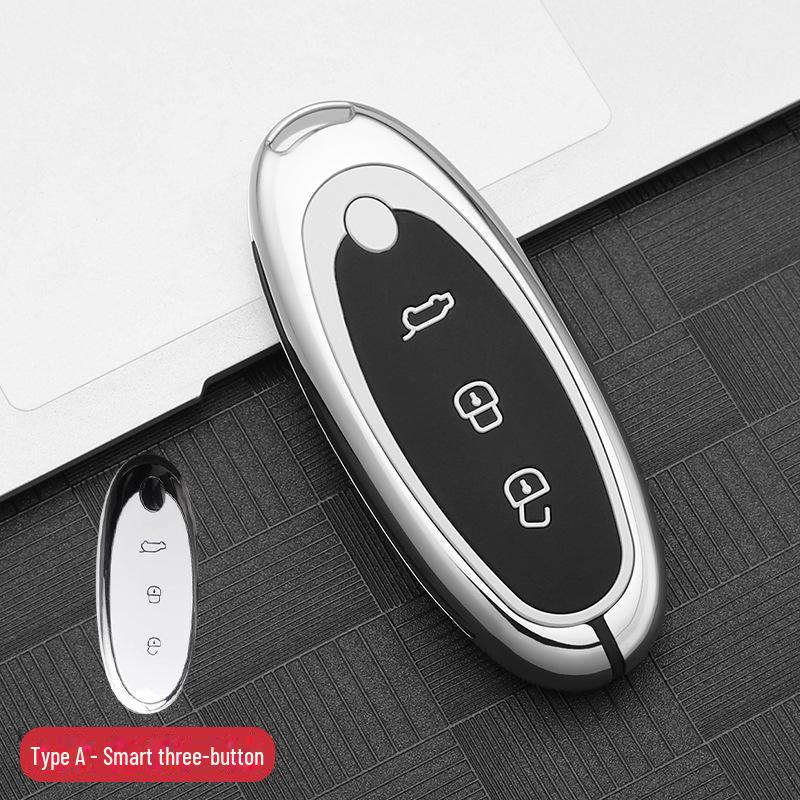2024 Dongfeng Nano 01 Key Cover: Advanced Metal Car Shell with Buckle Modification for New Energy Models
