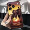 Cartoon Anime Animals Phone Case For Apple iPhone 17 16 16E 15 14 13 12 11 Pro Max Plus Black Soft Silicone