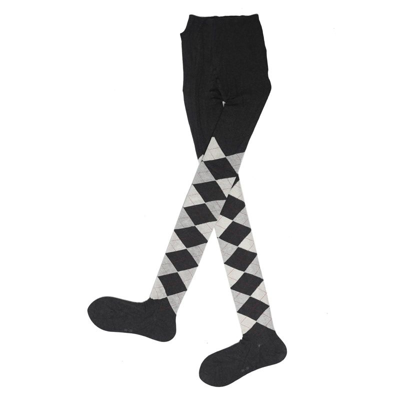 

Вязаные гольфы из хлопка с толстой косой вязки оверсайз Dark gray British Wind Height 165-170cm