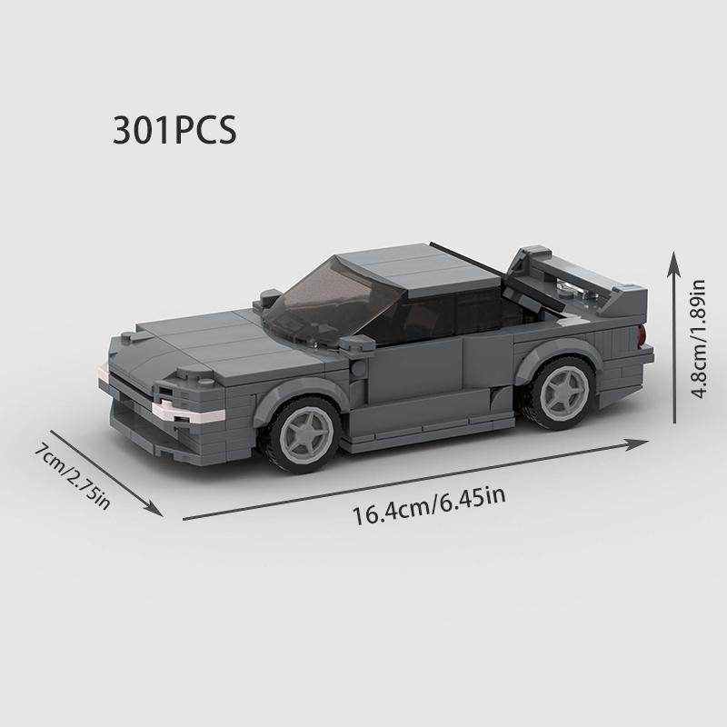 Moc F1 City Speed Sports Racing Car Building Blocks Brick R34 Rx-7 Vehicle Supercar Fast & Furious Mk4 Supra Kids Toys