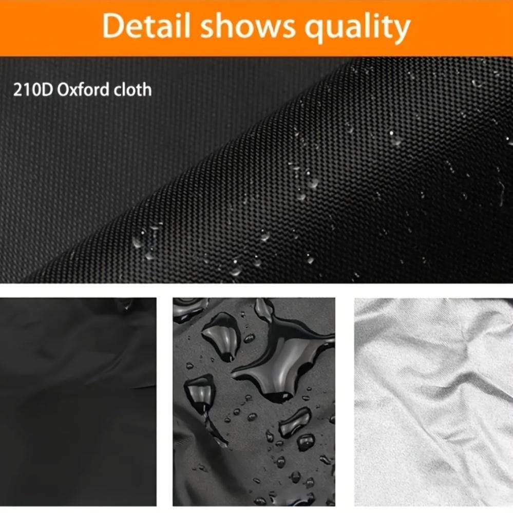 Heavy-Duty Full-Covering AC Cover, Black High-Efficiency Protector Designed for Outdoor Central Air Conditioners