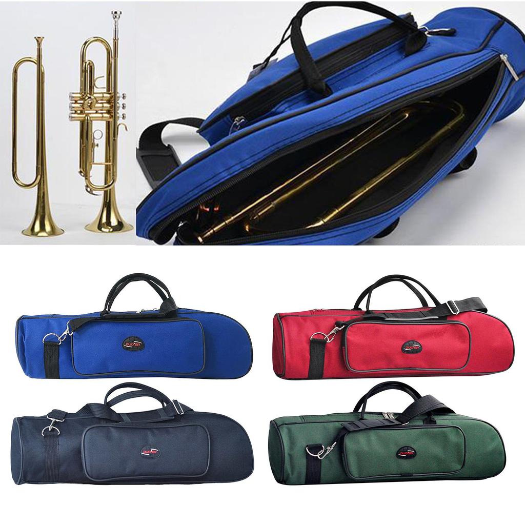 Travel Lightweight 600D Oxford Cloth Trumpet Carrying Bag Case Water-resistant Padded Adjustable Shoulder Bags