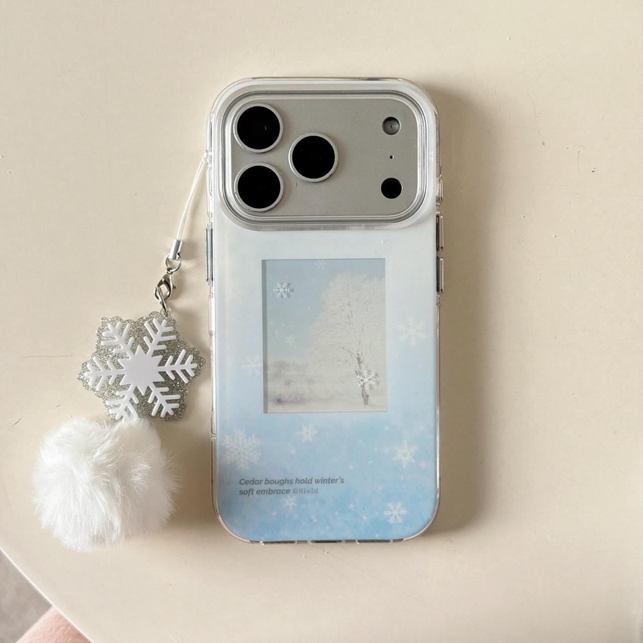 

iPhone Case: Snow Scene Square Frame for 16, 17 Pro Max, 14 Pro, 13, 15 - Full Coverage & Drop Protection iPhone 16 Pro