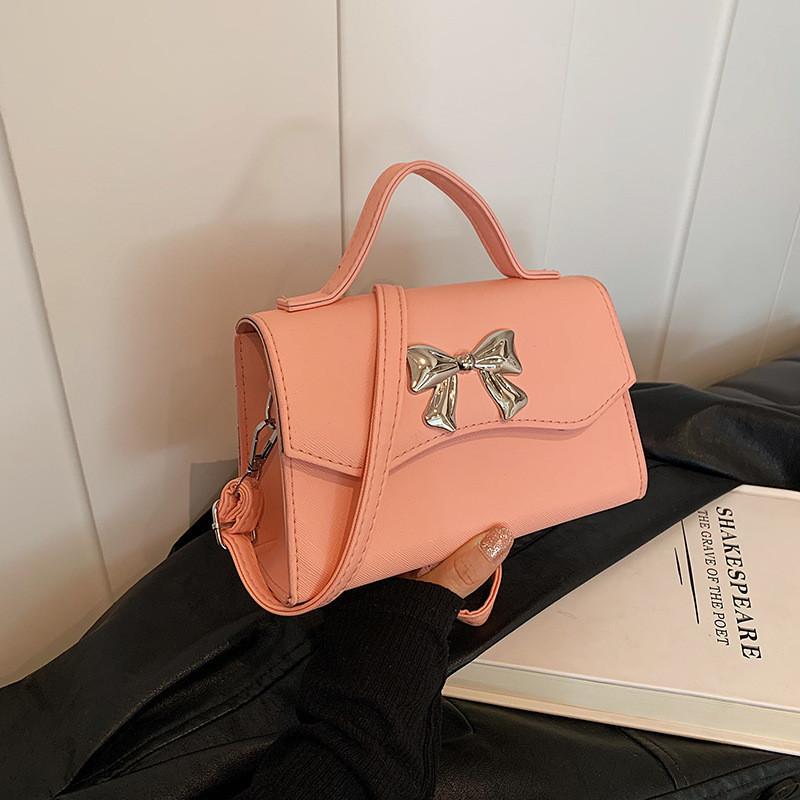Stylish Small Handbag For Women 2024 Trendy Bow Accent Cute Casual Crossbody Bag