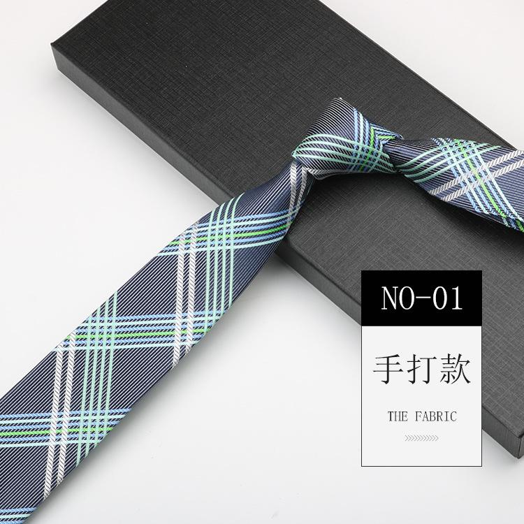 Men'S Tie, Business Hand Narrow 6Cm Trendy Shirt, Suit Pattern Casual