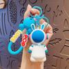 Cute Cartoon Bear Lip Balm Keychain Creative Car Bag Pendant Lovely Doll Key Ring Small Gift