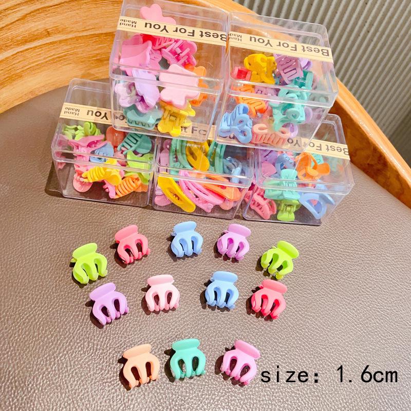 Milk Coffee Princess Mini Hair Claw Clip for Bangs and Forehead Hair