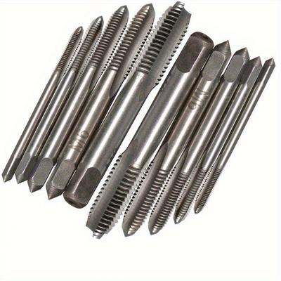 10PCS/Conjunto M3 M4 M5 M6 M8 Máquina Espiral Ponta Flauta Reta Rosca Parafuso Métrica Macho Manual