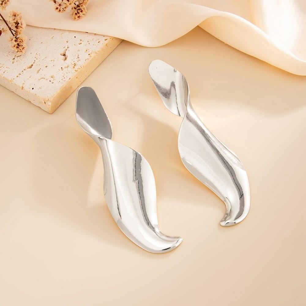 Geometric Twisted Pendant Earring Irregular Ear Ring New Big Drop Earrings  Women Jewelry Accessory