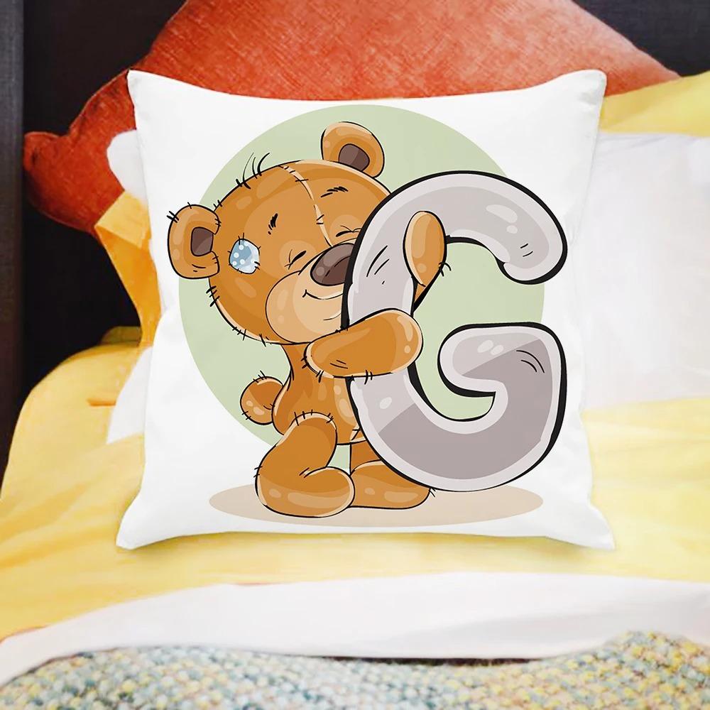 Office Living Room Home Pillowcase English Letter Printed Pillowcase Car Ornaments