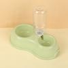 Macaron Color Double Pet Bowl For Cats Anti Slip Auto Water Feeder
