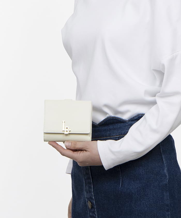 Lanvin en Bleu Elvie Wallet with Inner Box, Ivory, Size F