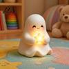Cute Halloween Bedroom Lamp Light Up Ghost Decoration, Small Statue Night Light, LED for Kids Room Resin Table Decoration Indoor, Kitchen Tiered Tray