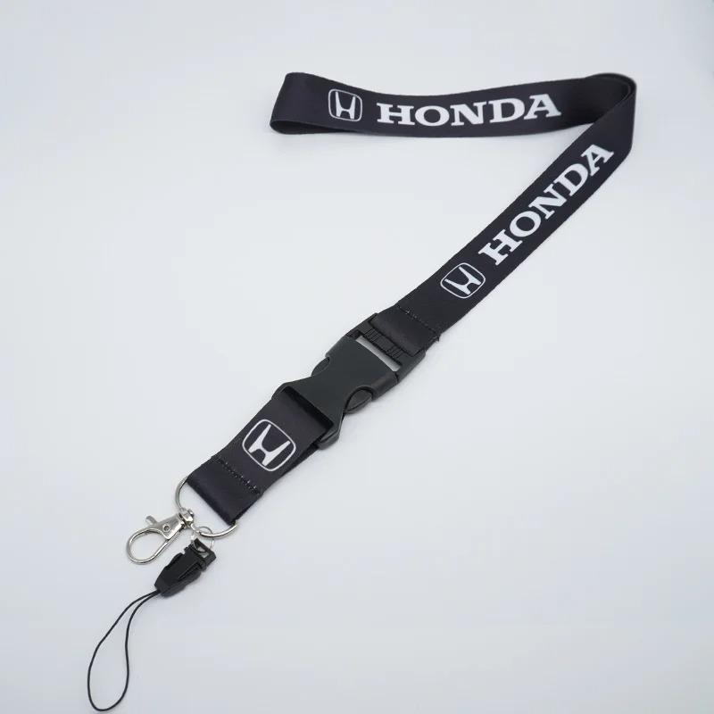 1/2pcs Car Keychain Strip Nylon Badge Keyring Key Chain For Honda Civic 10th 11th Gen Hrv Jazz City Fit Accord 7 Crv CBR VTX VFR SV0