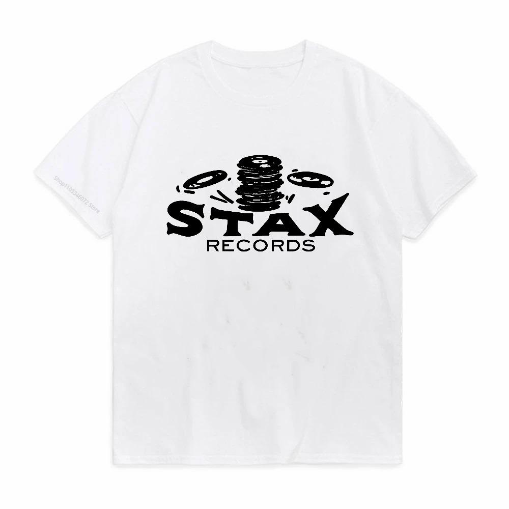 STAX Records T Shirt Music Label Retro Vintage Funk Soul Vinyl long or short sleeves vintage Unisex homme casual  t shirts