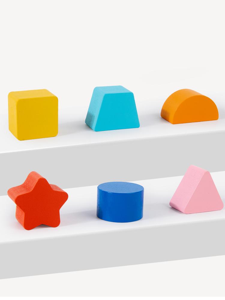 Wooden Giraffe-Shaped Sorting Toy - Early Childhood Cognitive And Fine Motor Skills Development Hand-Eye Coordination Education