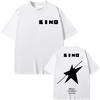 Rock Band Viktor Tsoi Kino A Star Named Sun Album T Shirt High Street Fashion Trend Tshirt Unisex Unisex Oversized Cotton Tshirts