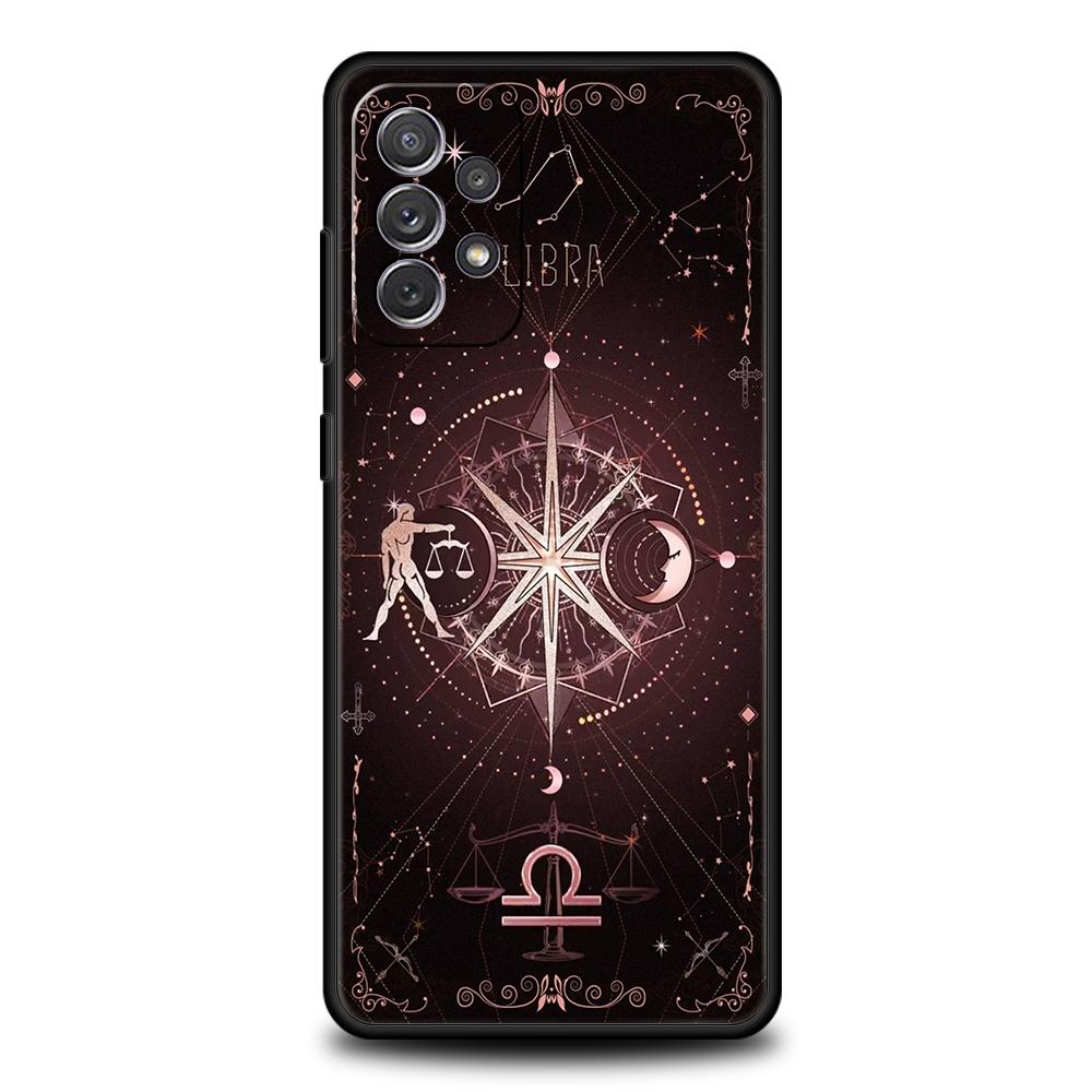 Constellation Phone Case for Samsung Galaxy A55 A35 A15 A14 A25 A54 A51 A71 A72 A73 A32 A52 A52S A41 5G Silicone Shell Capas Bag