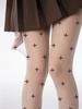 Women'S Black Cross Print Alluring Tights Ultra Stretch Soft Comfy Graceful Girl Style Fashion Base Hosiery