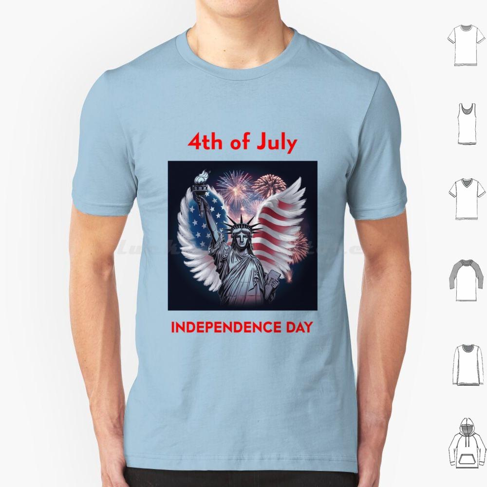 Day 4 July T Shirt Cotton Men Women DIY Print Flag America Day Usa Patriotic American 4th Of July American Flag Patriot Day