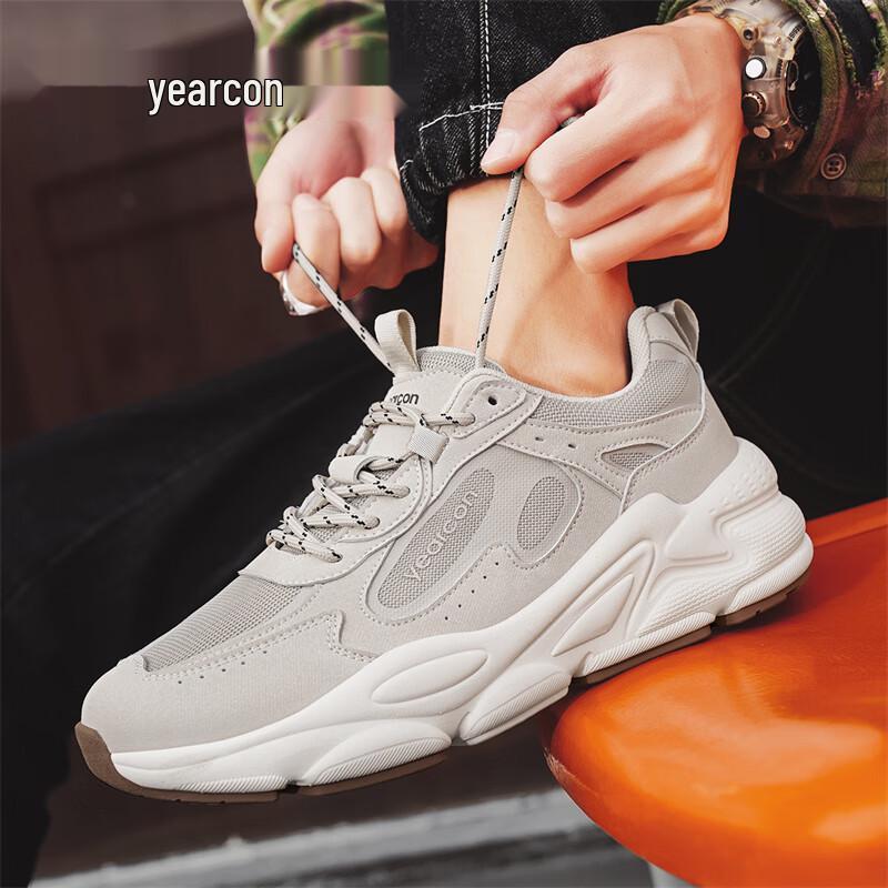 Yi Er Kang Men s Breathable Thick-Soled Casual Sneakers 40