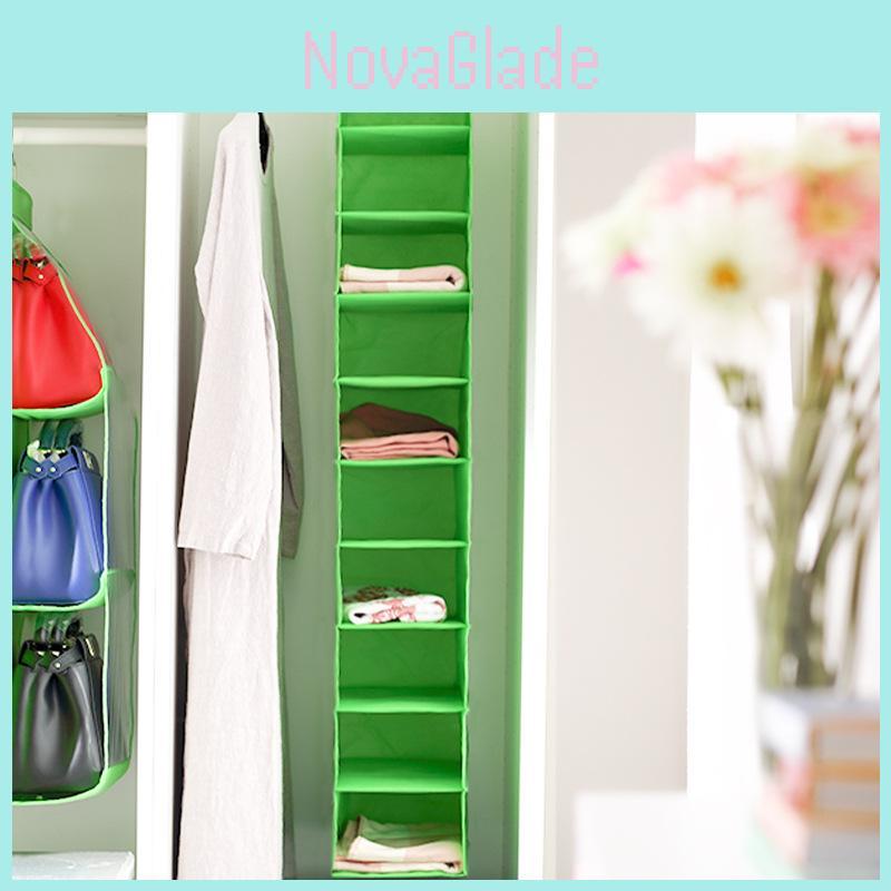 Nonwoven Fabric Ten Layer Closet Organizer With Hanging Design For Bedroom Storage