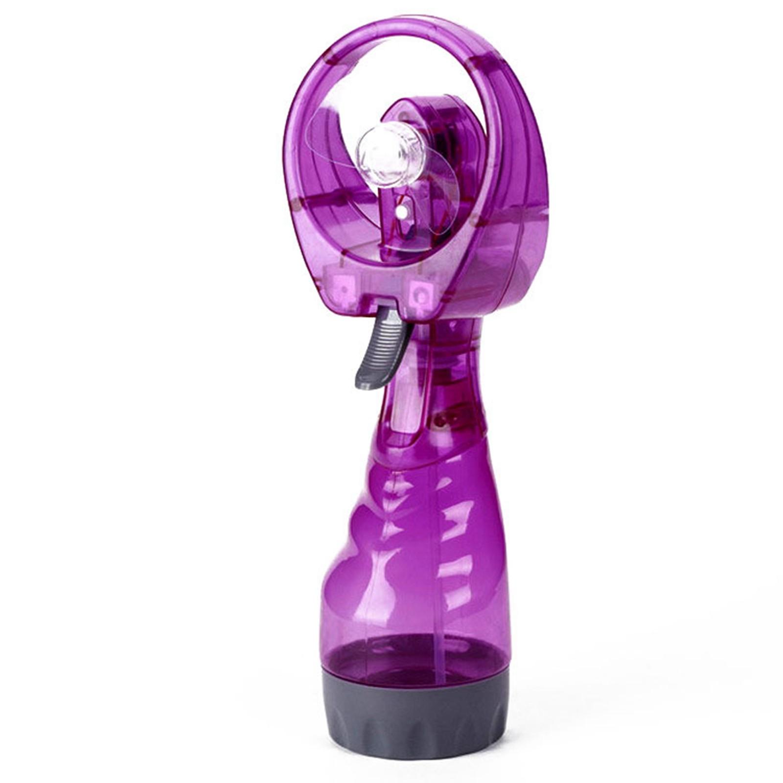 

Удобный туманный вентилятор Ручной вентилятор На батарейках Вентилятор для улицы Пляжный вентилятор Летний вентилятор One Size фиолетовый