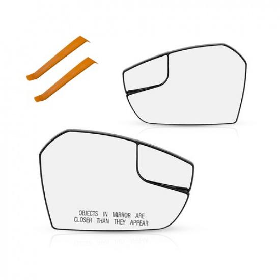 Non-Heated Door Mirror Glass for 2017-19 Ford Escape Driver Passenger Side 2x