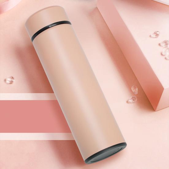 500ml Temperature Display Stainless Steel Touch Screen Thermal Water Bottle Cup