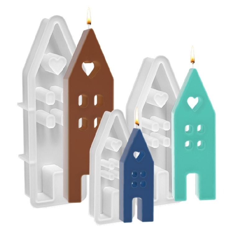 

House Shape Candle Mold, for DIY Candle Home Decor