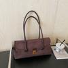 Vintage college style tote bag simple shoulder armpit bag ins premium sense niche locomotive bag