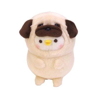 Sun Arrow Kanahei's Small Animal Pug Pisuke Plush Toy K-9575 H12.5 X W10.5 X D8.5cm