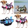 Life Dog Jacket Pet Safety Swimming Camouflage Shark Float  Adjustable Buoyancy
